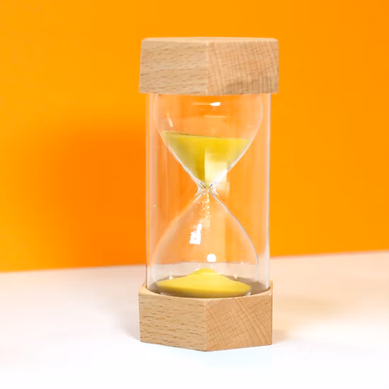 カスタマイズされたロゴ入りの木製砂時計